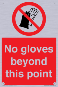No gloves beyond this point
